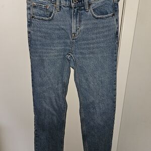 Abercrombie & Fitch Women's Straight Leg Blue Jeans